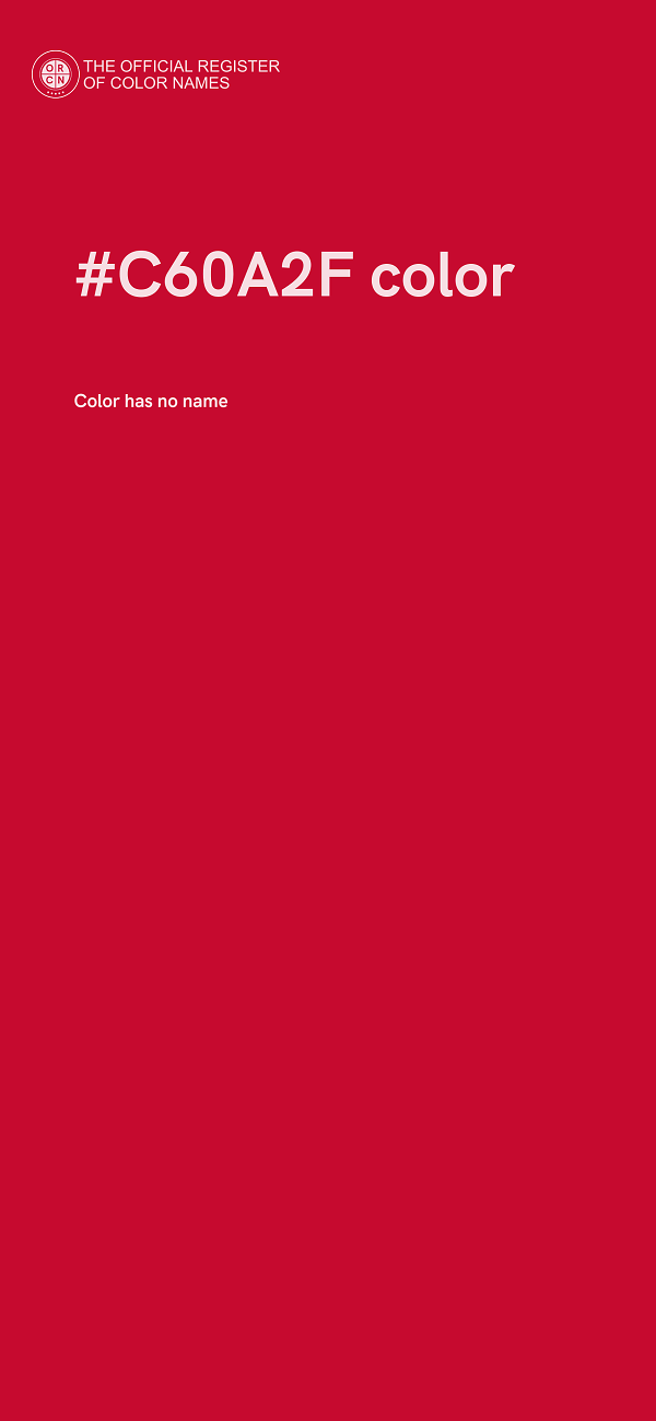 #C60A2F color image