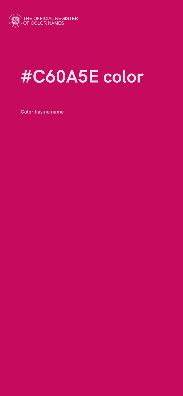 #C60A5E color image
