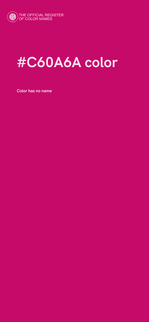 #C60A6A color image