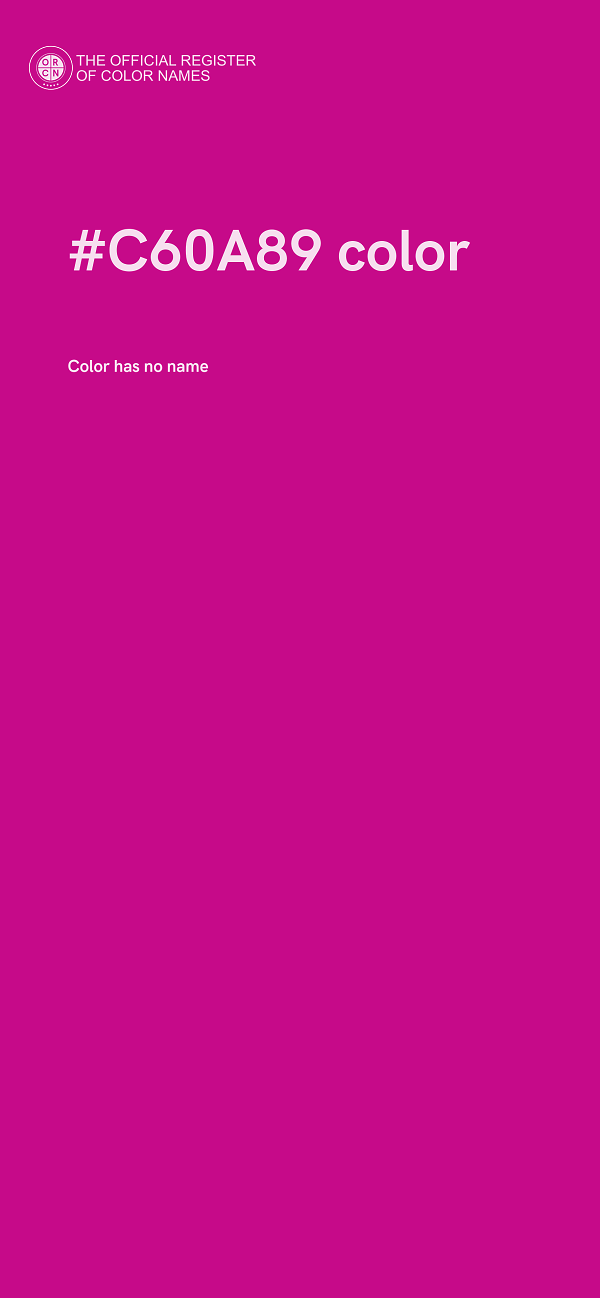 #C60A89 color image