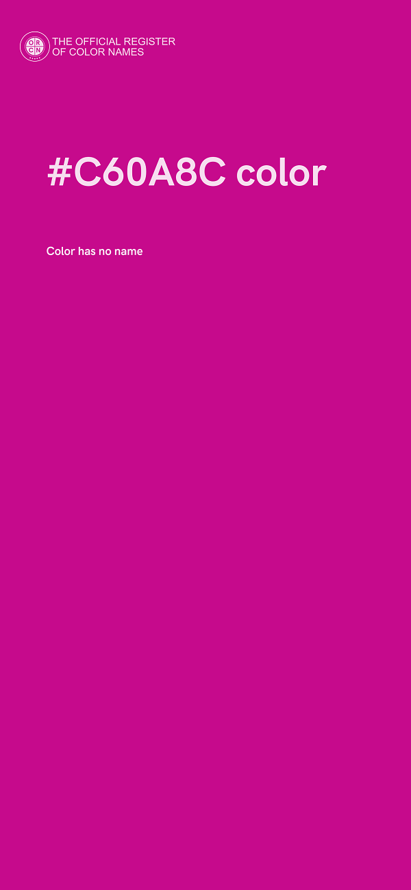 #C60A8C color image