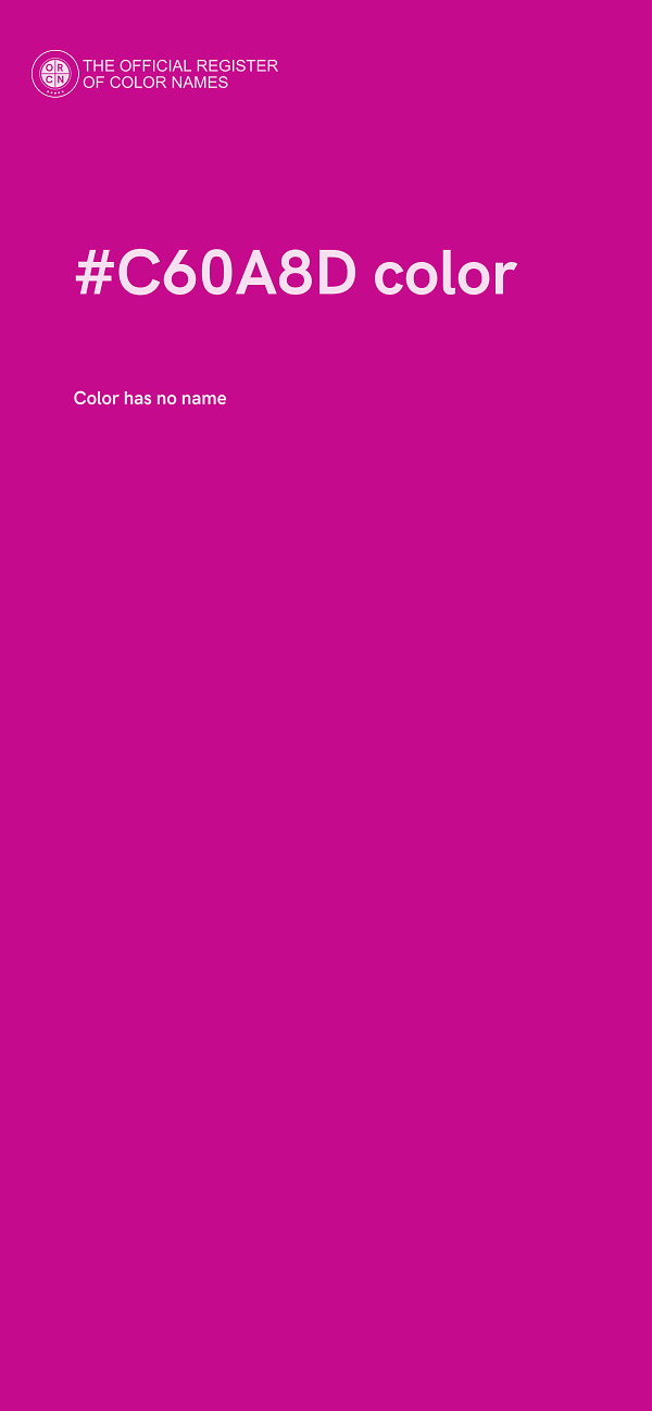 #C60A8D color image