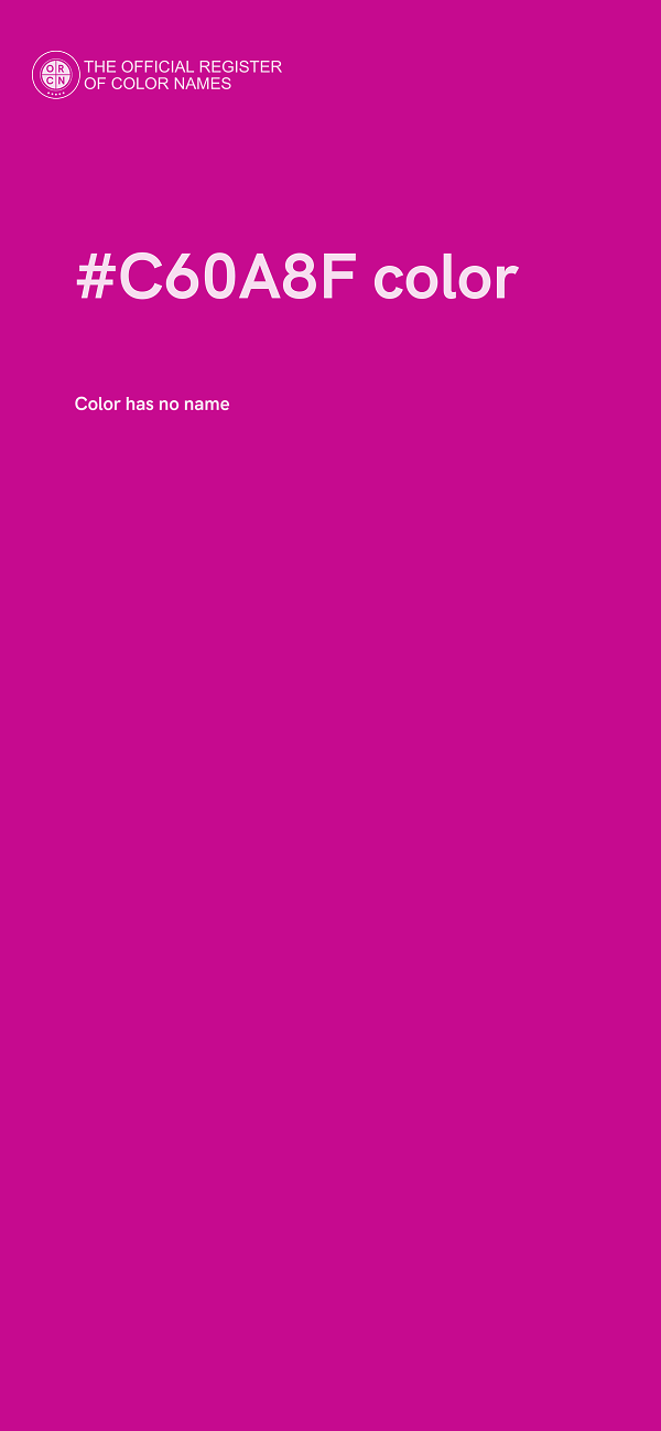 #C60A8F color image