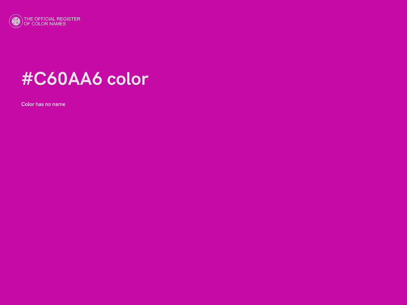 #C60AA6 color image