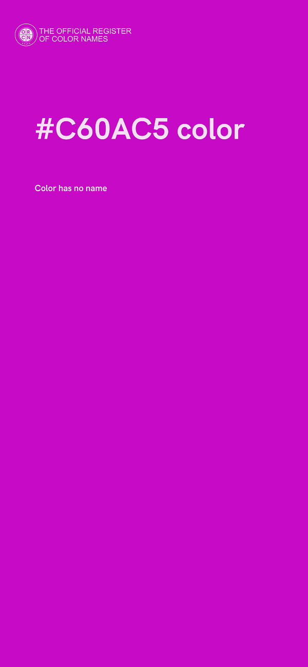 #C60AC5 color image