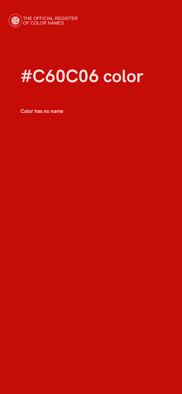 #C60C06 color image