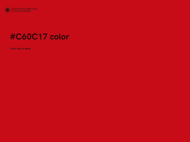 #C60C17 color image