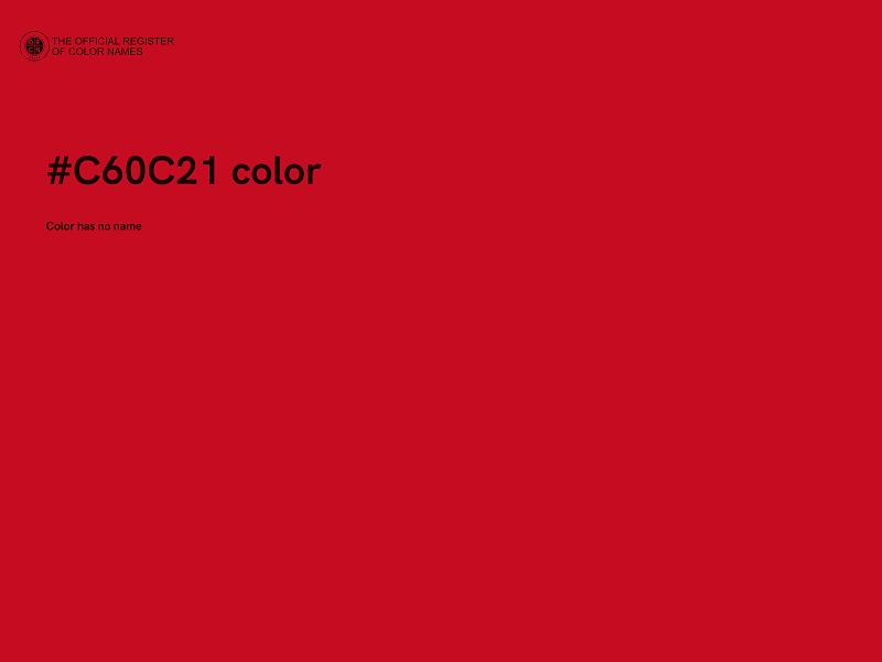 #C60C21 color image