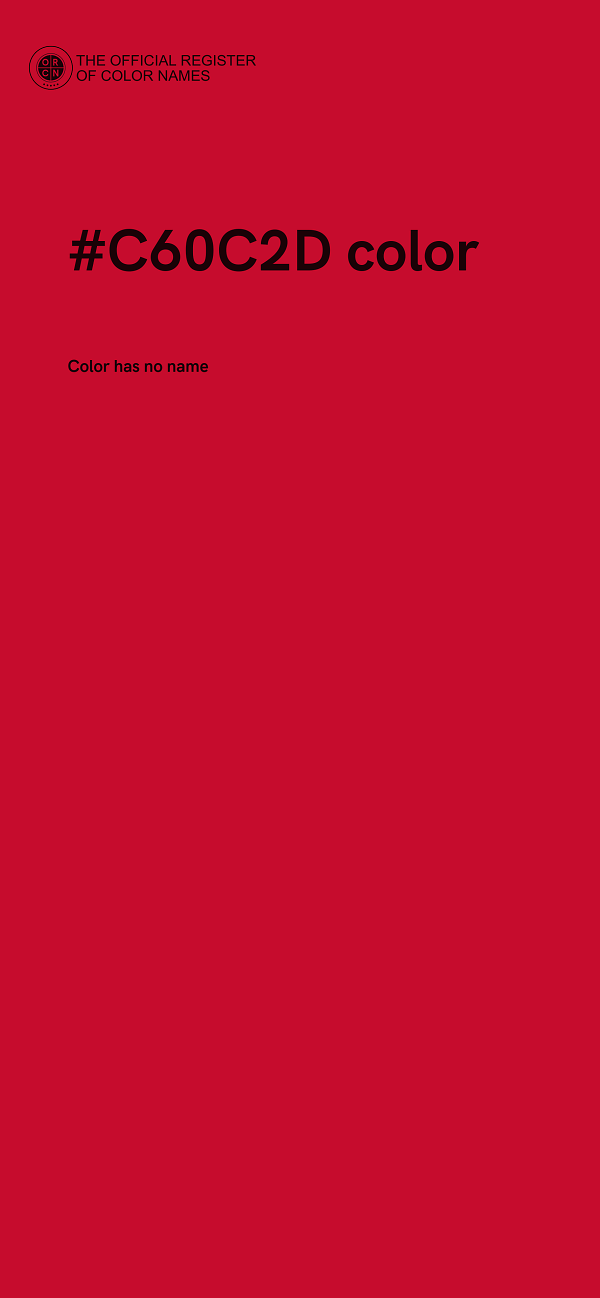 #C60C2D color image