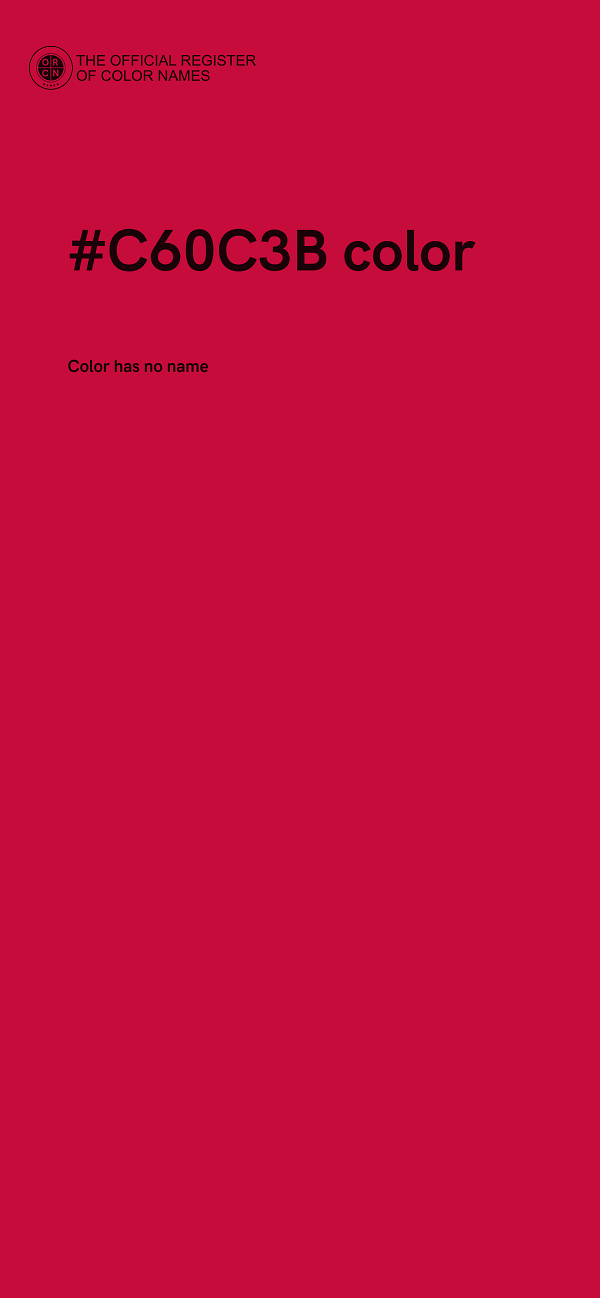 #C60C3B color image