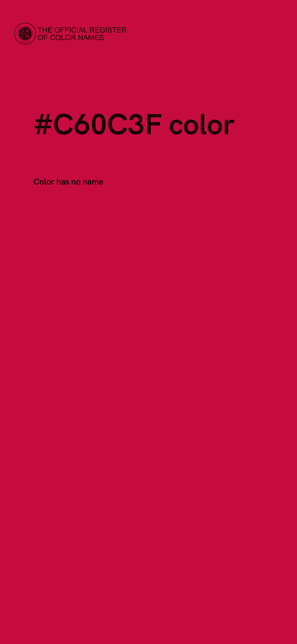 #C60C3F color image
