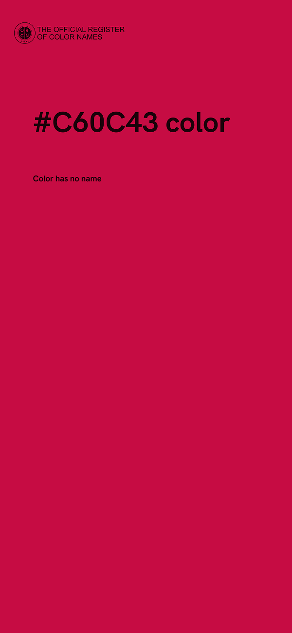 #C60C43 color image