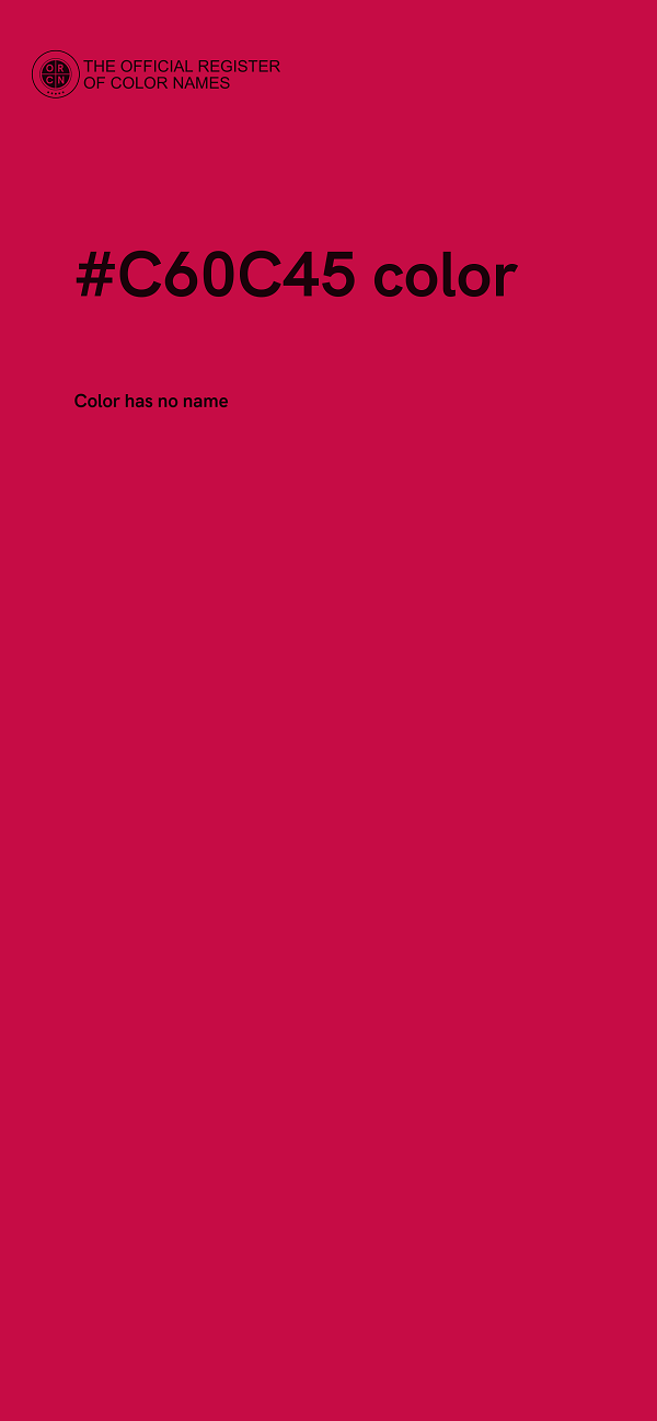 #C60C45 color image