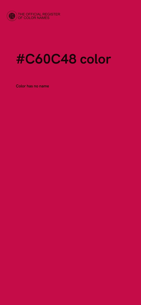 #C60C48 color image
