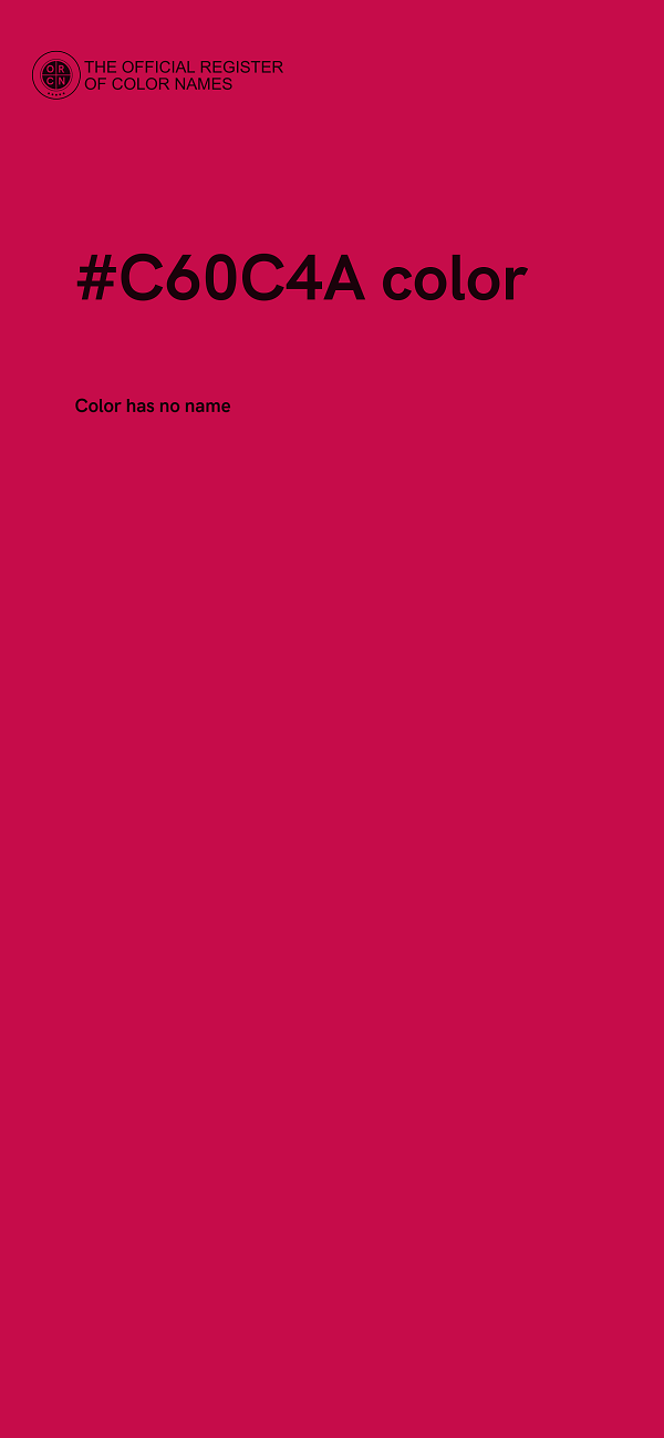 #C60C4A color image