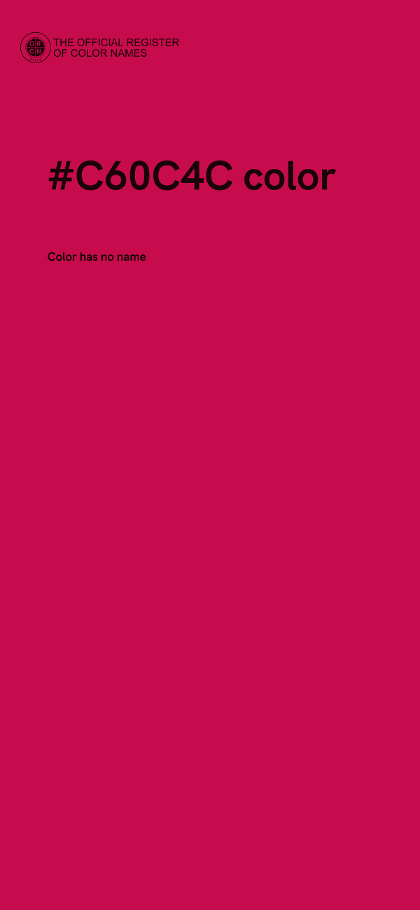 #C60C4C color image