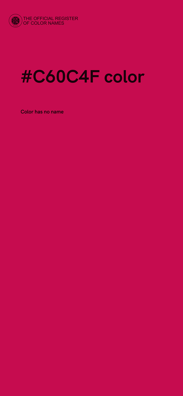 #C60C4F color image