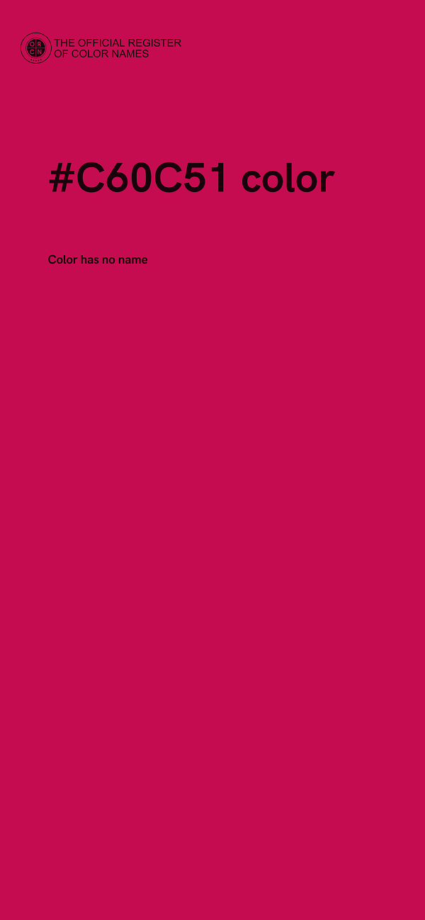 #C60C51 color image