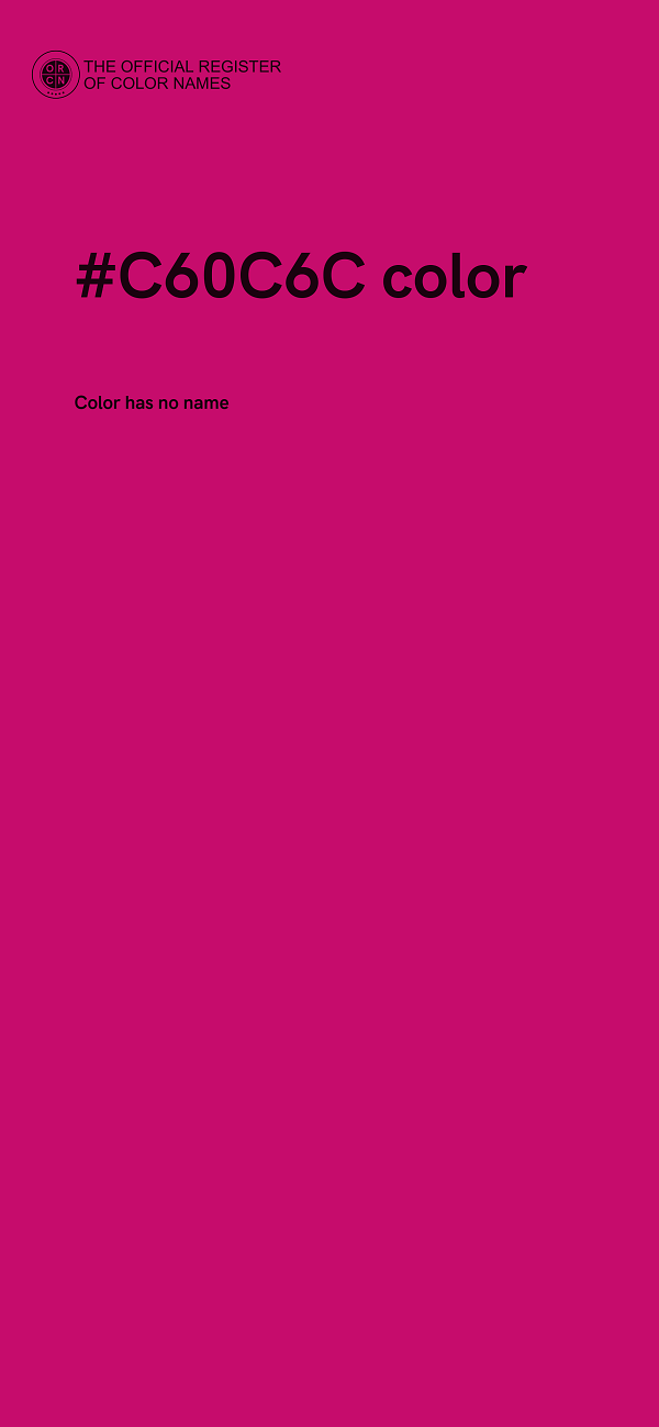 #C60C6C color image