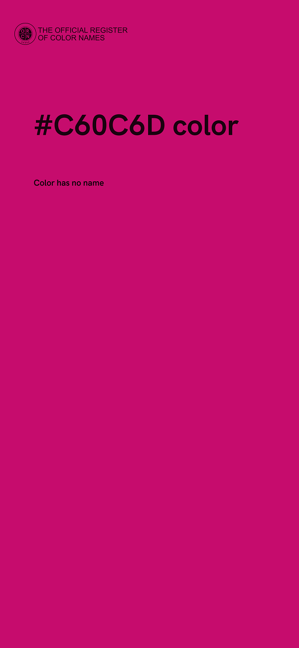 #C60C6D color image