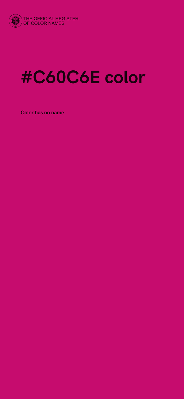 #C60C6E color image