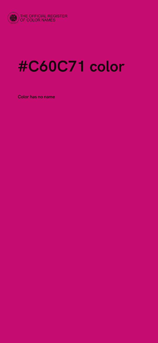 #C60C71 color image
