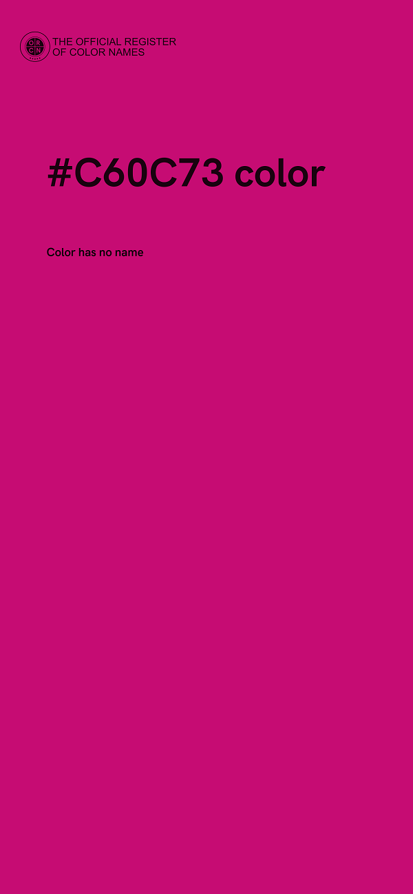 #C60C73 color image