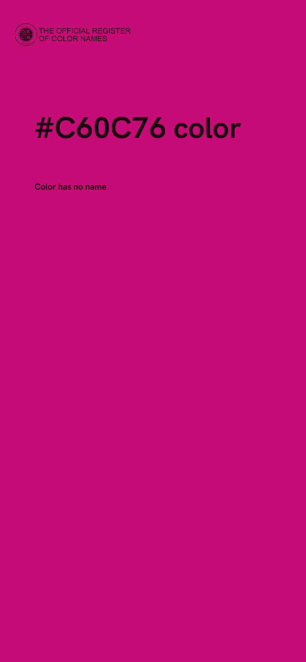 #C60C76 color image