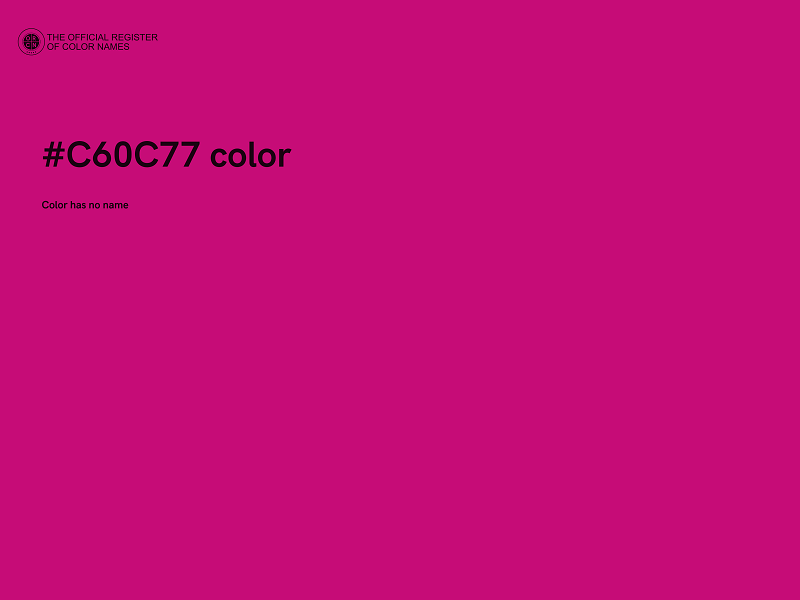 #C60C77 color image