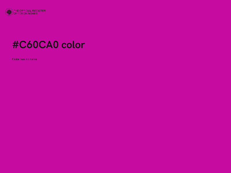 #C60CA0 color image