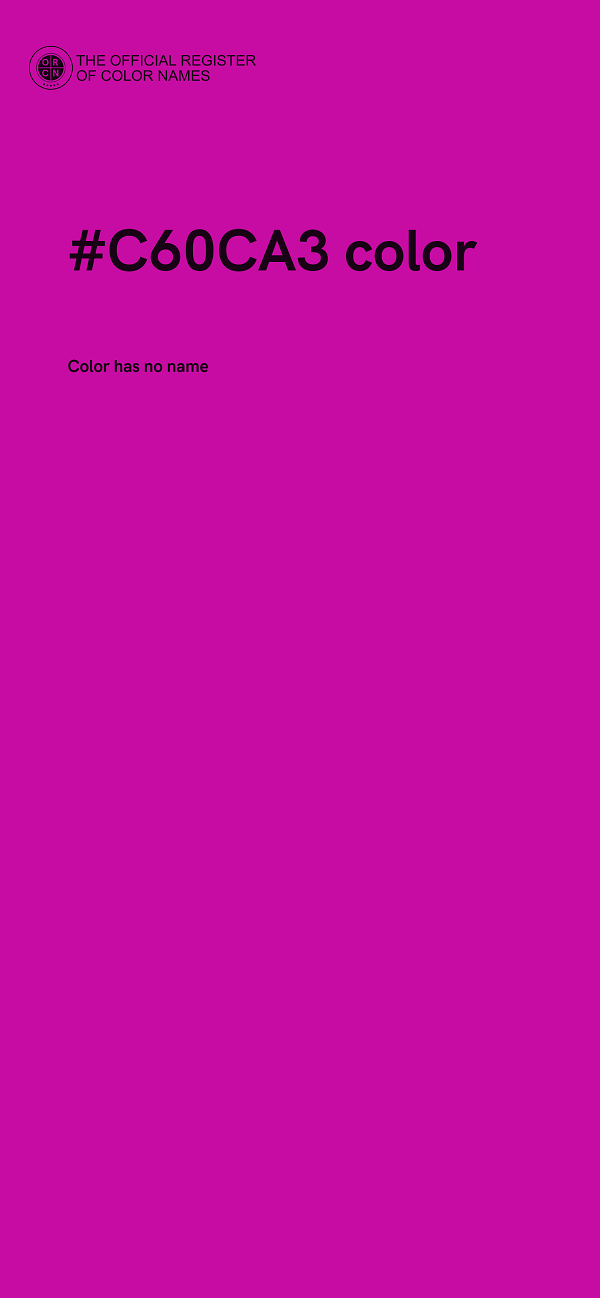 #C60CA3 color image