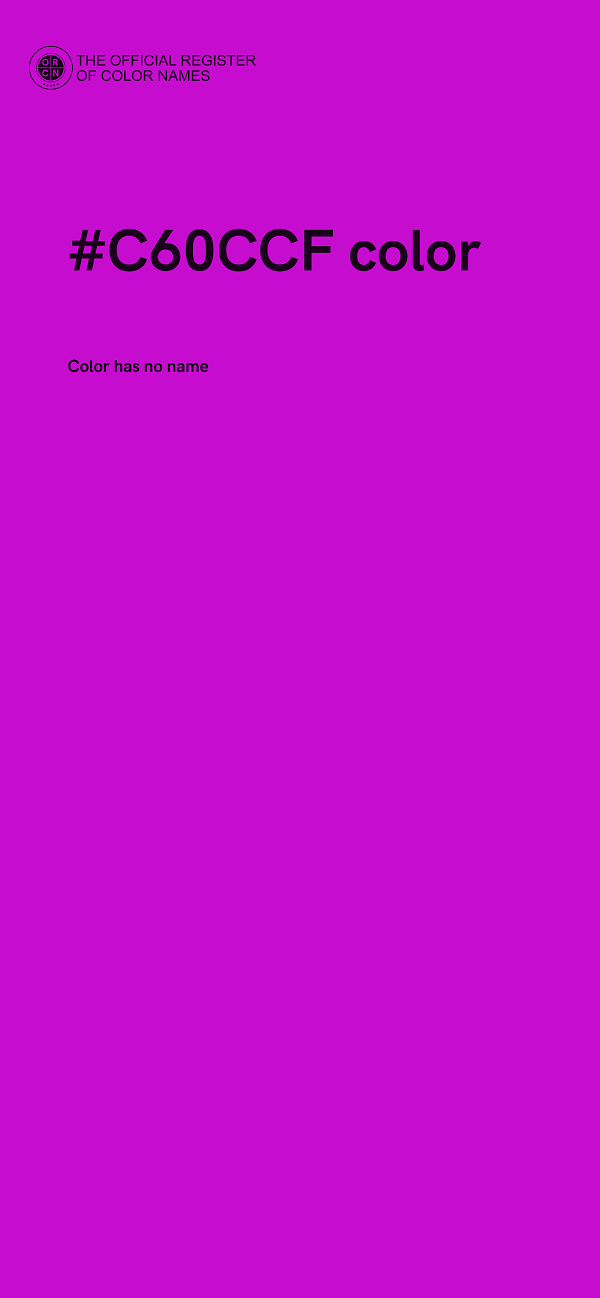 #C60CCF color image