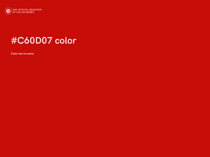 #C60D07 color image