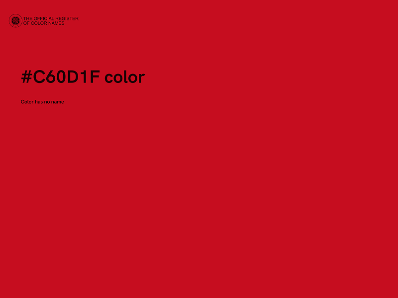 #C60D1F color image