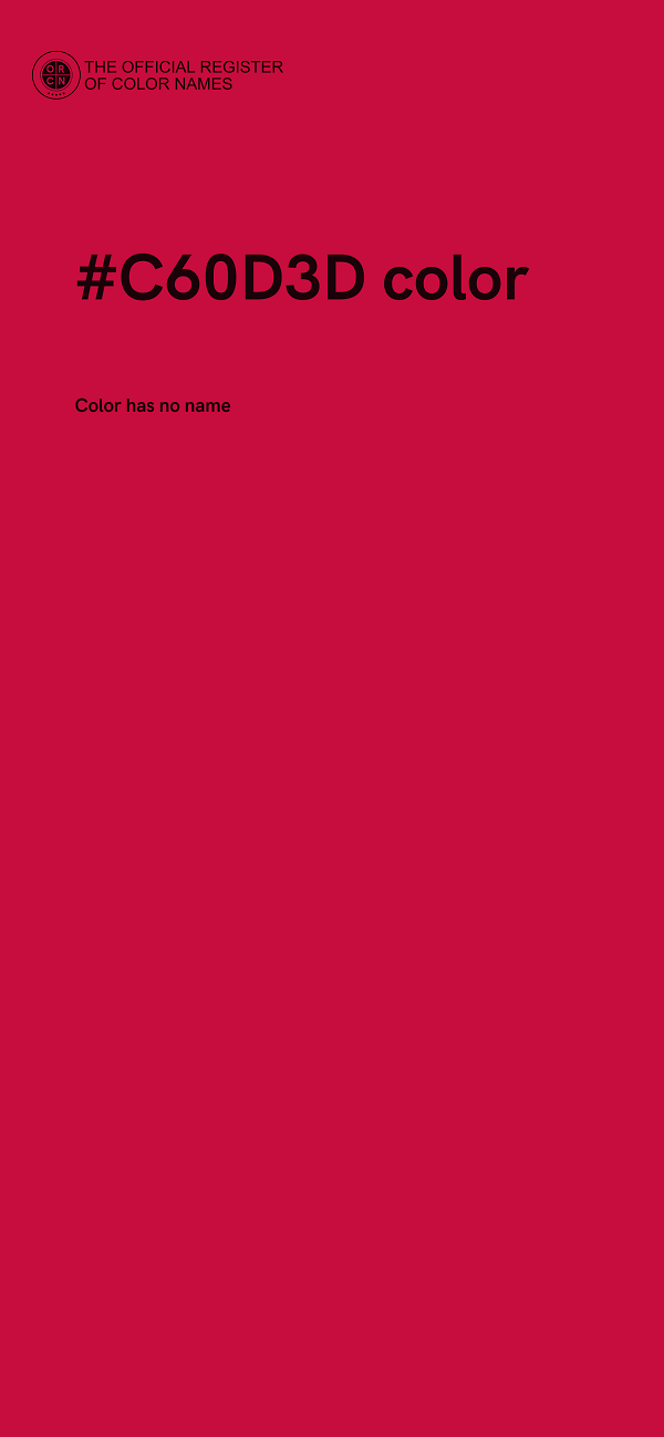 #C60D3D color image