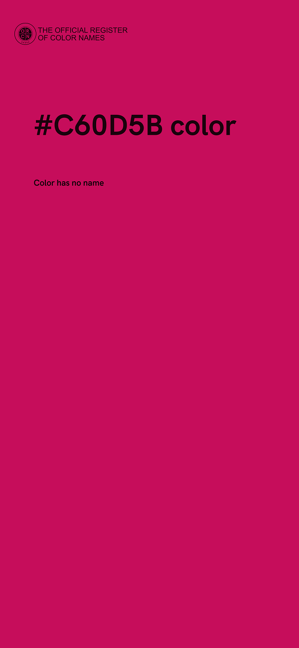 #C60D5B color image
