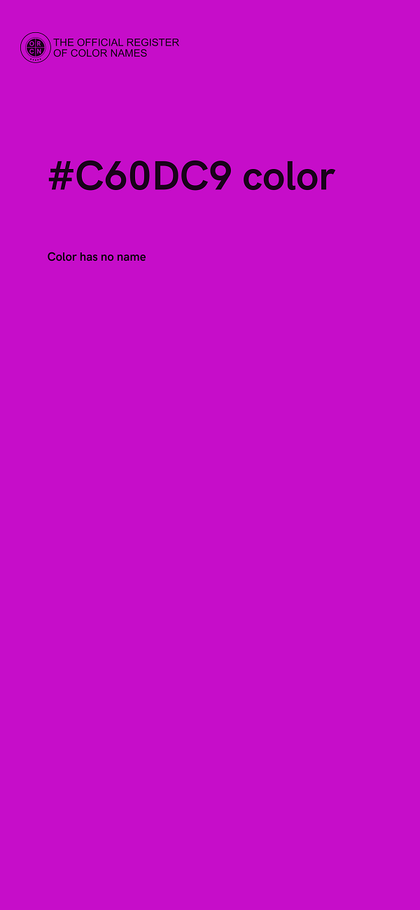 #C60DC9 color image