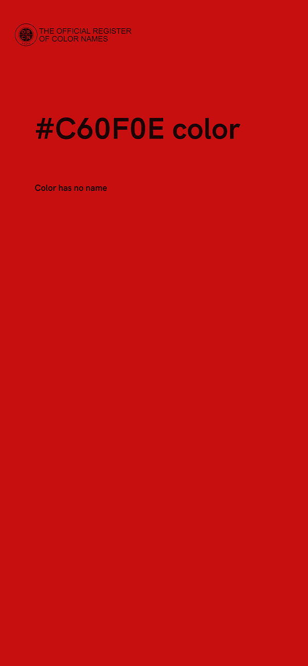 #C60F0E color image