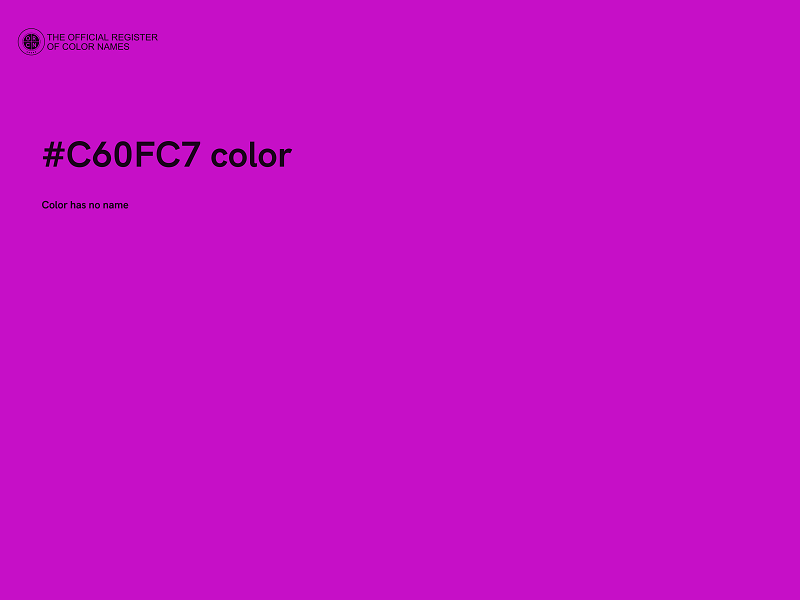 #C60FC7 color image