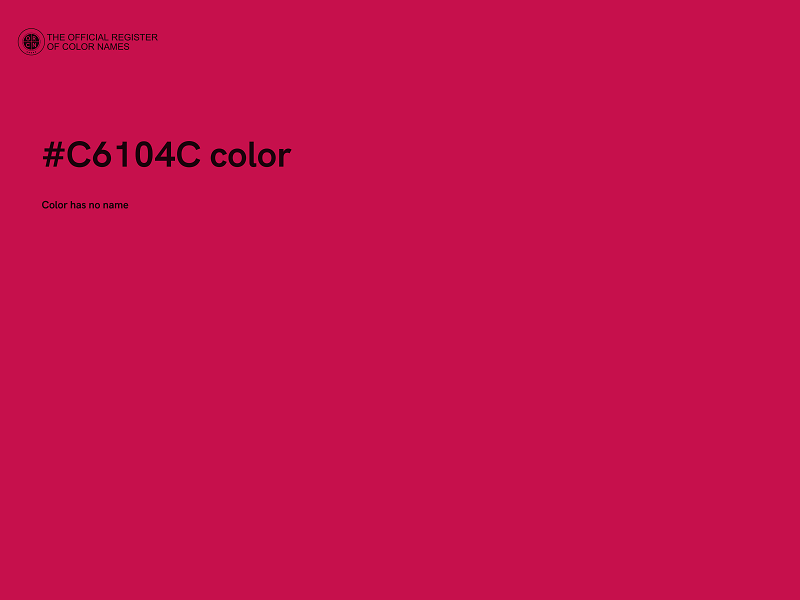 #C6104C color image