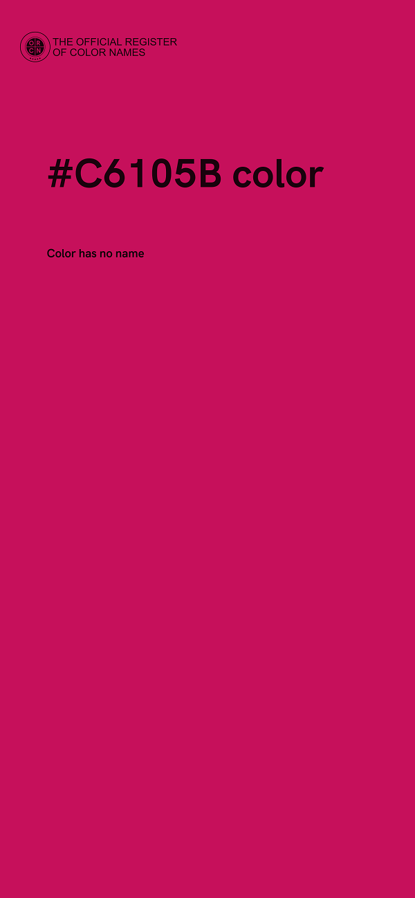 #C6105B color image