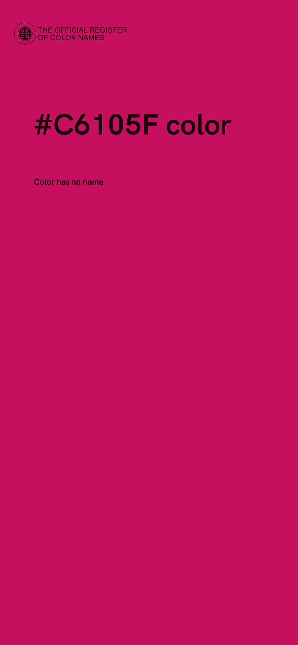 #C6105F color image