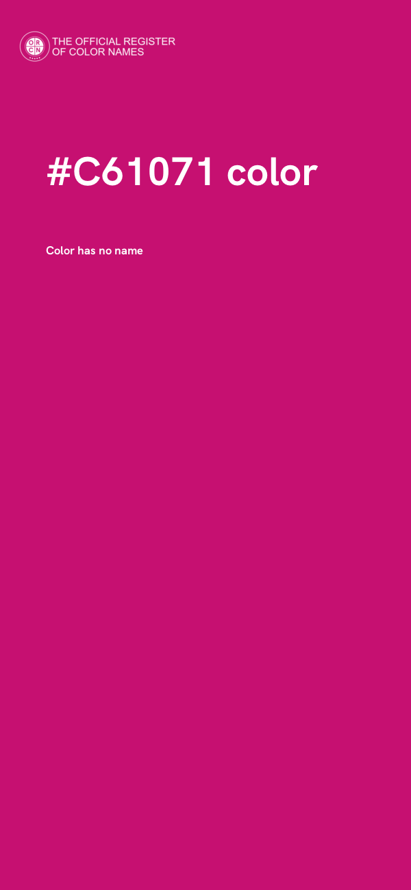 #C61071 color image