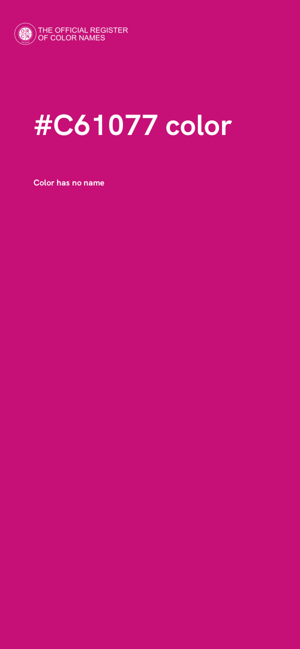 #C61077 color image