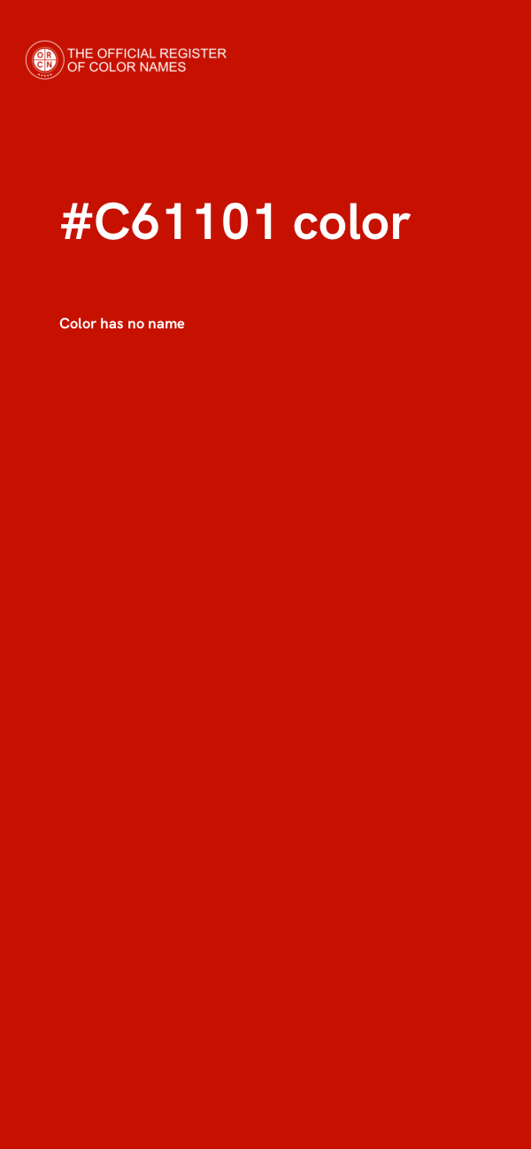 #C61101 color image