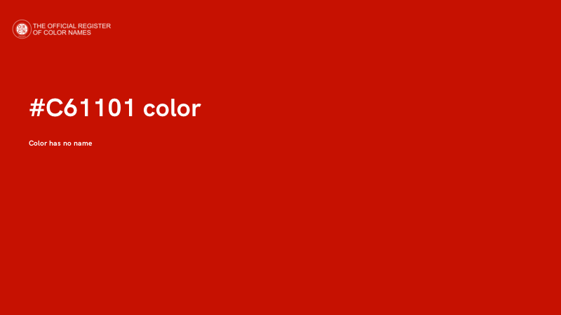 #C61101 color image