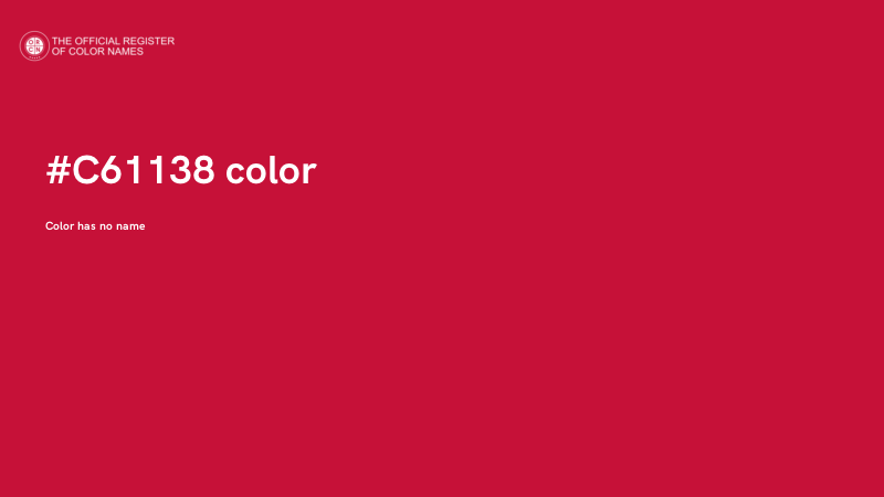 #C61138 color image