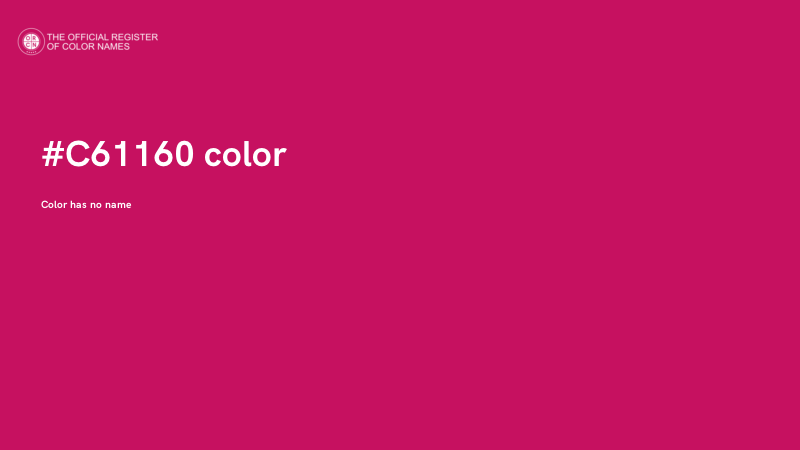 #C61160 color image