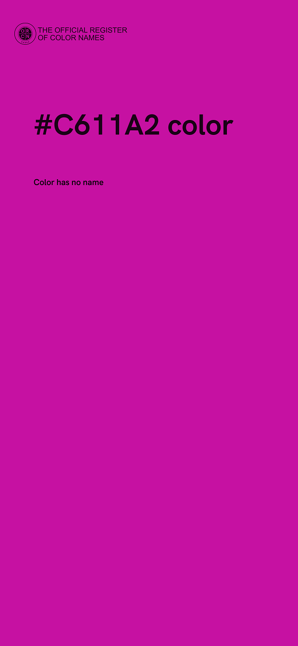 #C611A2 color image