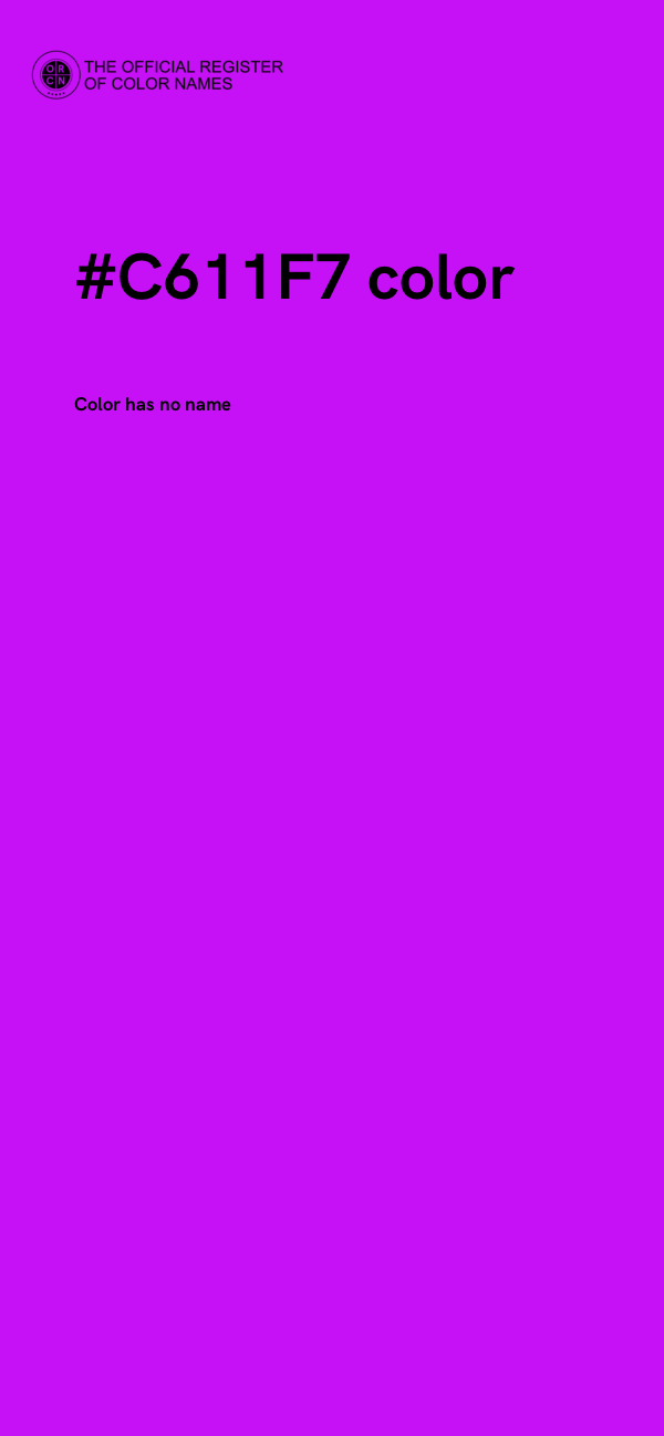 #C611F7 color image